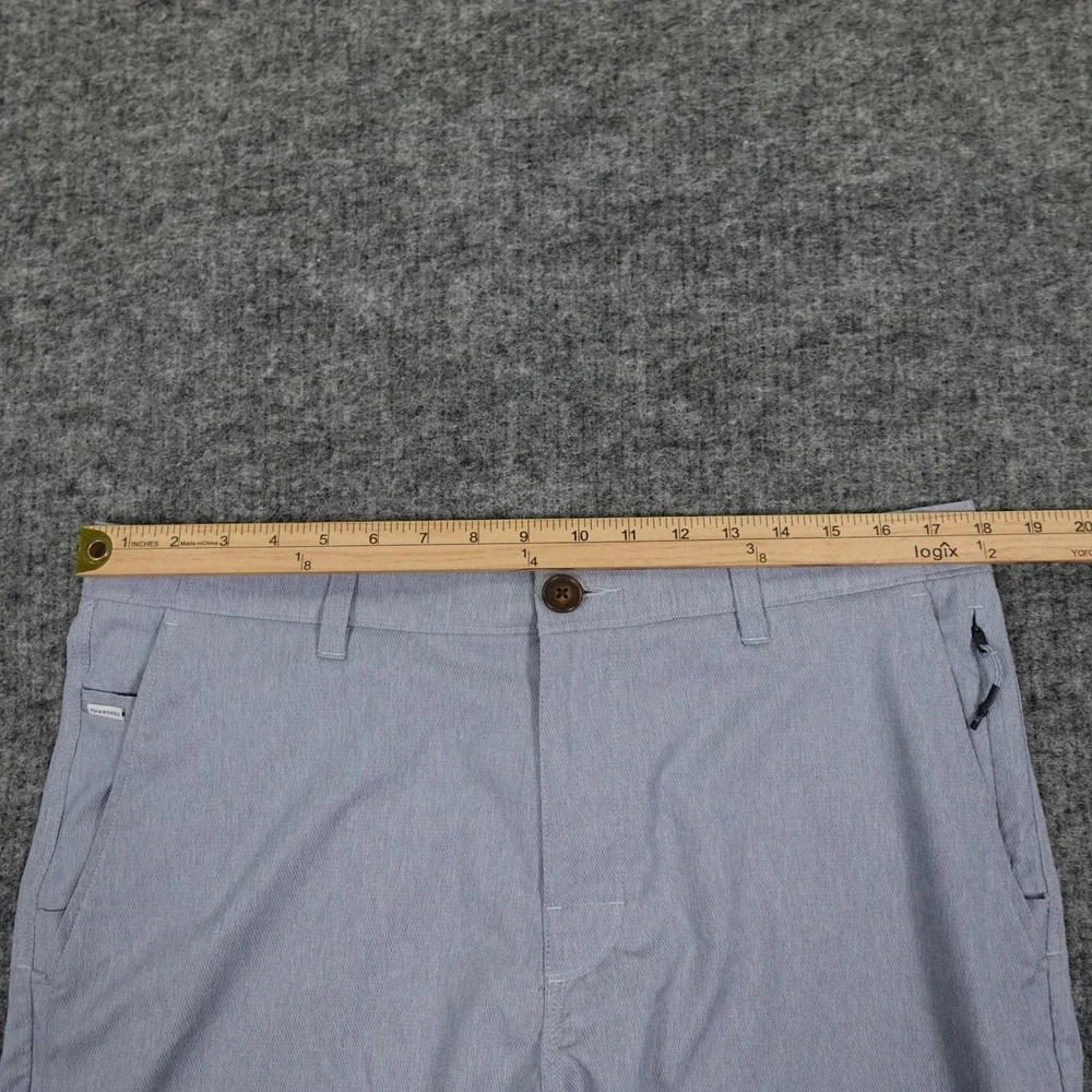 7 Diamonds Shorts Mens 38 Light Blue Performance Lightweight Stretch‎ Flat Golf